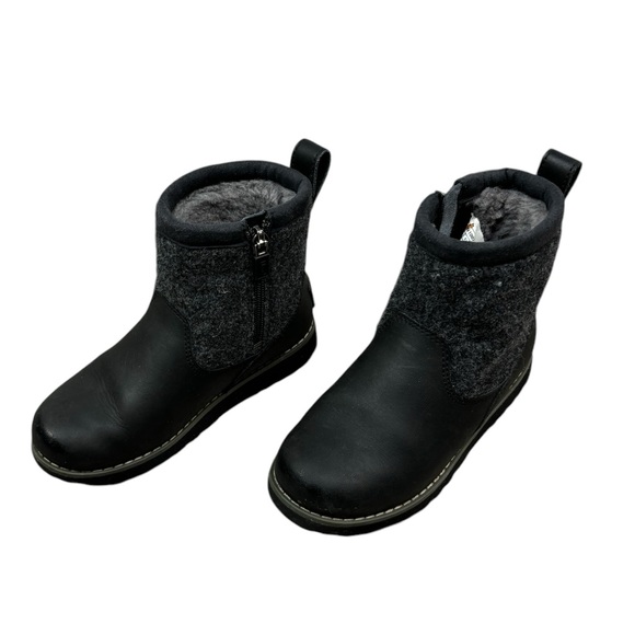 UGG Zip Up Chelsea Boots Wool 12T Little Boy - Picture 7 of 14